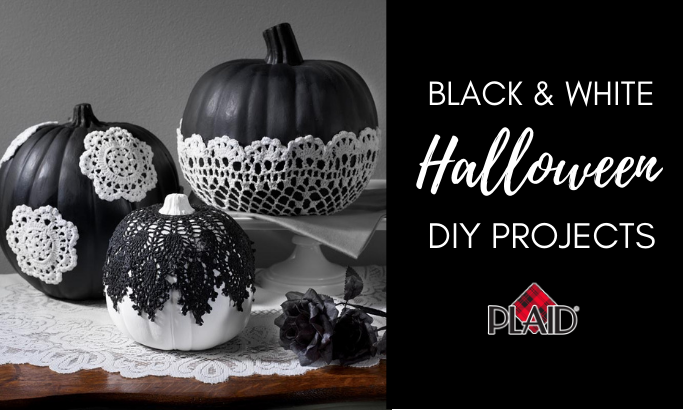 Black & White Halloween DIY Projects