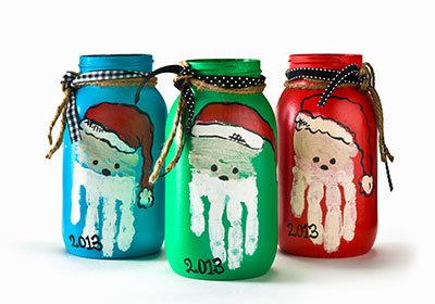 Christmas Santa Jars