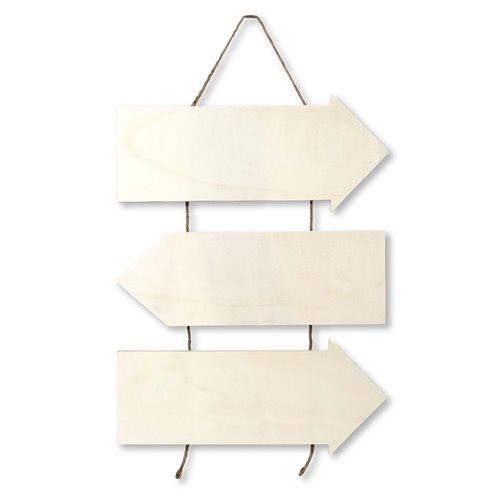 Plaid ® Wood Surfaces - Directional Sign, Arrows - 63404
