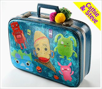 Funky Character Suitcase 