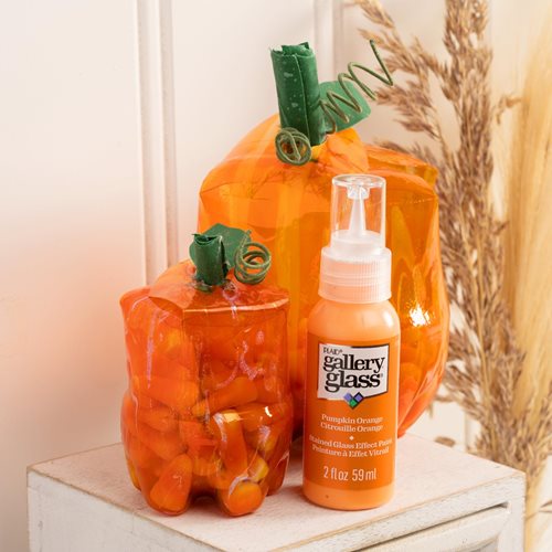 Fall Pumpkins Upcycled Bottles