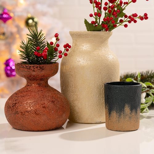 Sugar Metallic Holiday Vases