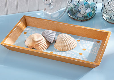 Painted Rectangle Tray