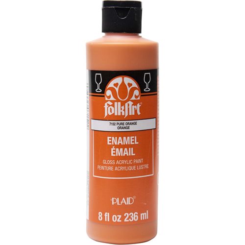 FolkArt ® Enamels™ - Pure Orange, 8 oz. - 7152
