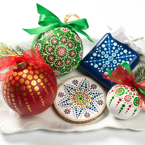 Mandala Christmas Ornaments