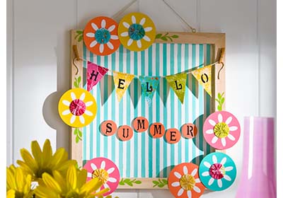 Hello Summer Welcome Plaque