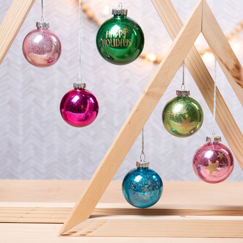 Glitter Ball Ornaments