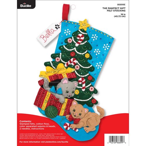 Bucilla ® Seasonal - Felt - Stocking Kits - The Pawfect Gift - 86899E