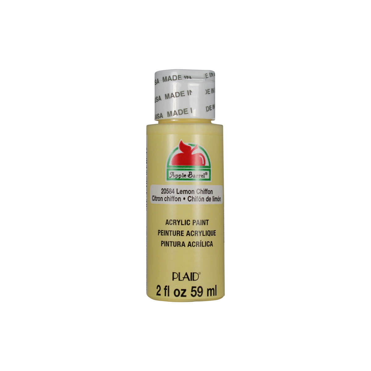 Shop Plaid Apple Barrel ® Colors - Lemon Chiffon, 2 oz. - 20584 - 20584