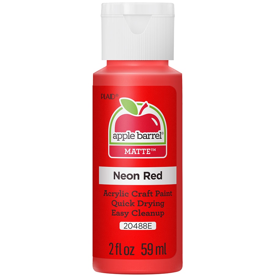 Neon Red Acrylic Paint