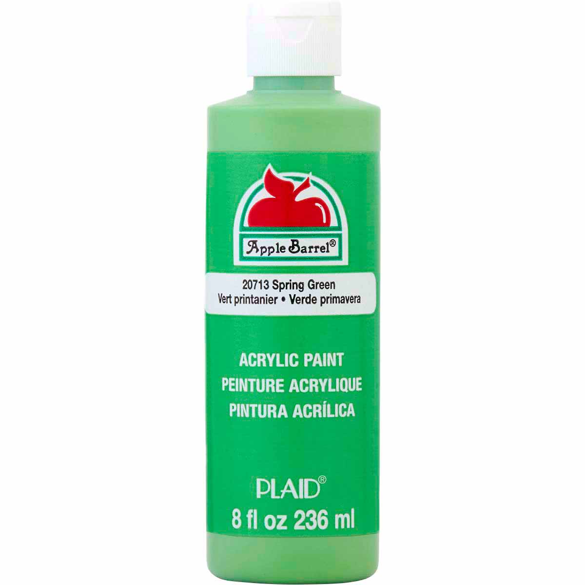 Apple Barrel Gloss Paint, White - 8 fl oz bottle