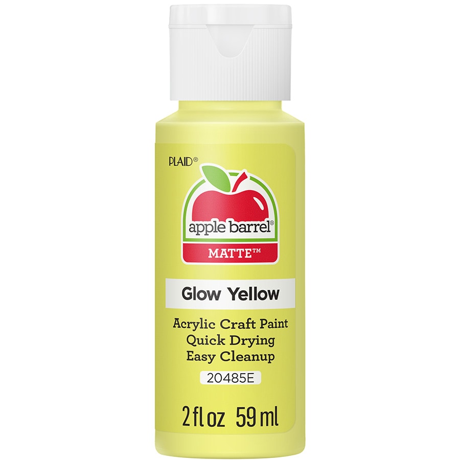 Shop Plaid Apple Barrel ® - Glow-In-The-Dark Yellow, 2 oz. - 20485