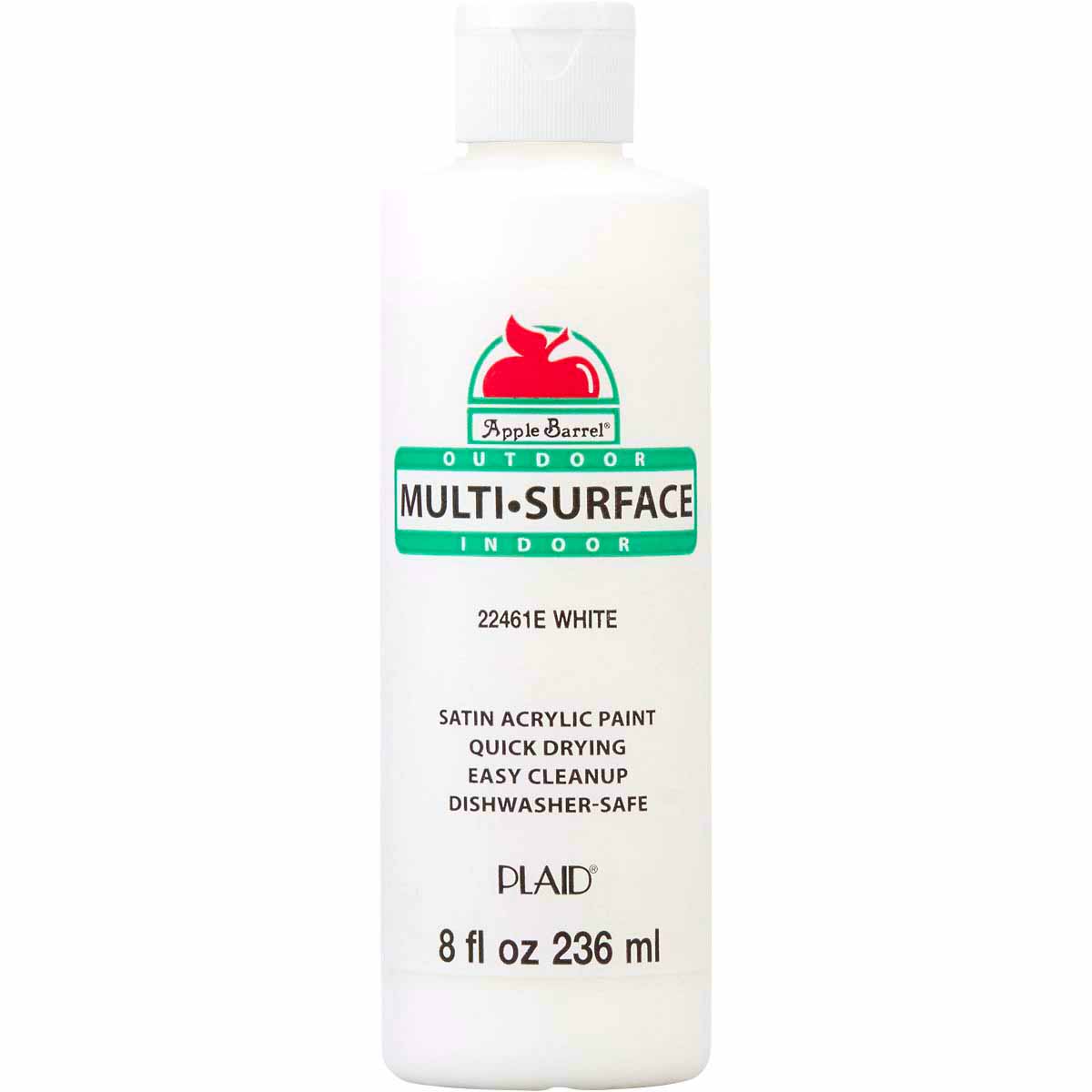 Shop Plaid Apple Barrel ® Multi-Surface Satin Acrylic Paints - White, 8 oz.  - 22461E - 22461E