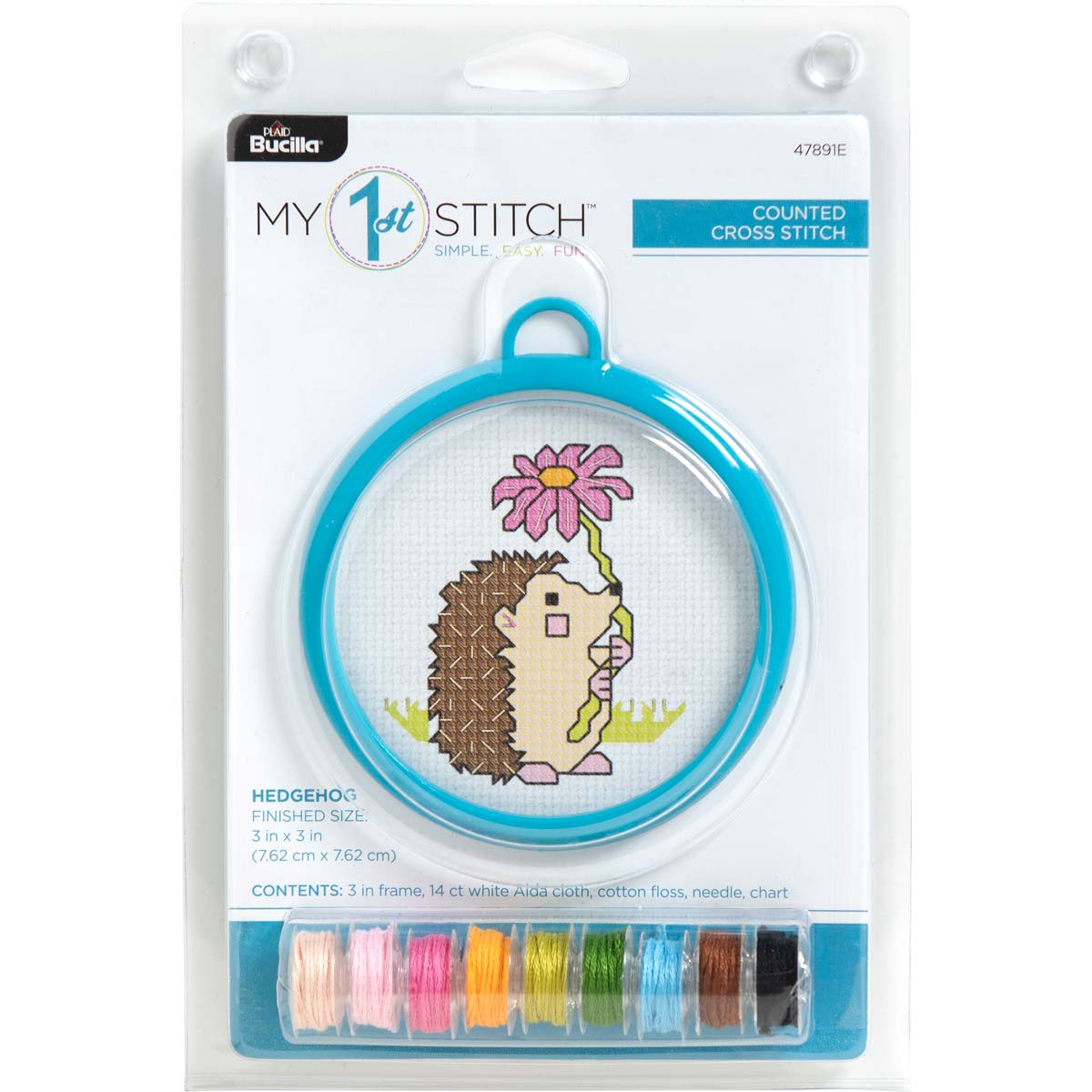 Sweet-tooth Piglet Cross Stitch Kit for Beginners - DIY Embroidery Kit for  Kids