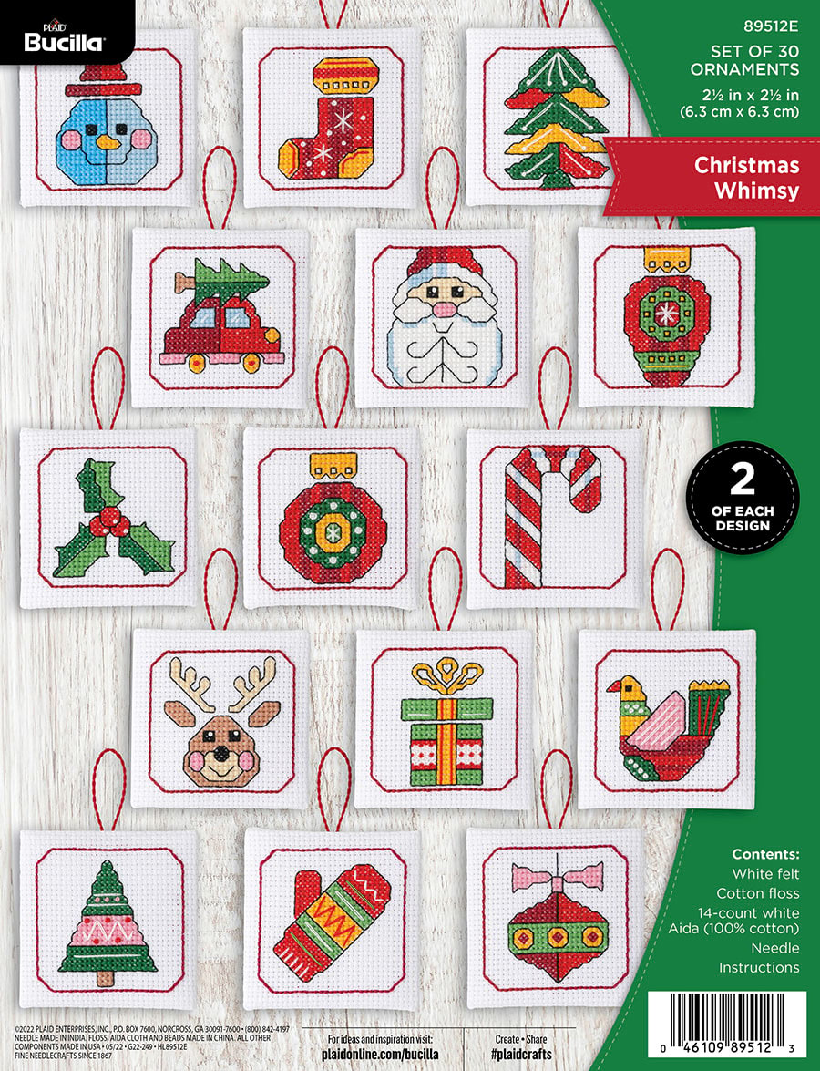 Shop Plaid Bucilla ® Seasonal - Counted Cross Stitch - Ornament