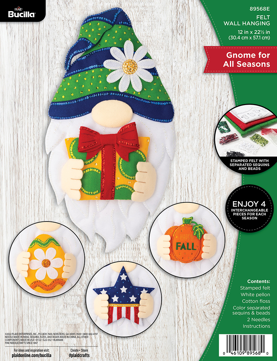 Shop Plaid Bucilla ® Seasonal - Felt - Home Decor - Gnome For All ...