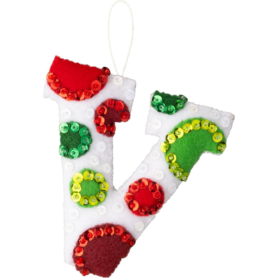 Shop Plaid Bucilla ® Seasonal - Felt - Ornament Kits - Holiday Greetings -  89663E - 89663E