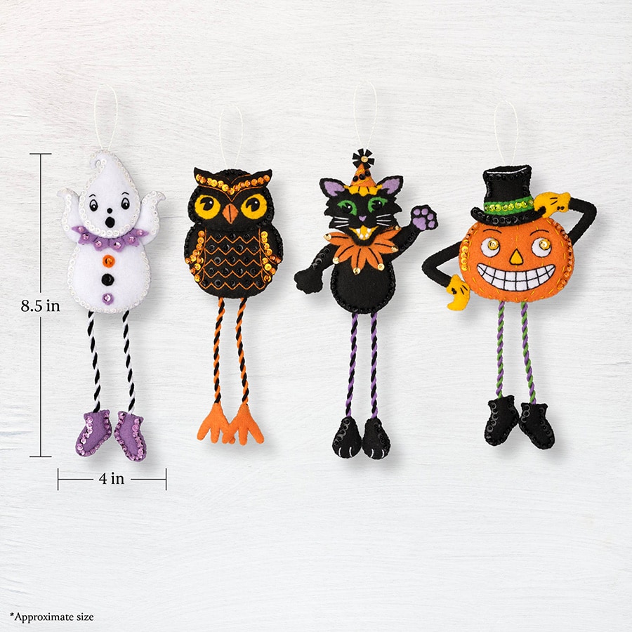Bucilla ® Seasonal - Felt - Ornament Kits - Dangling Legs Friends 8949 –  Creative Wholesale