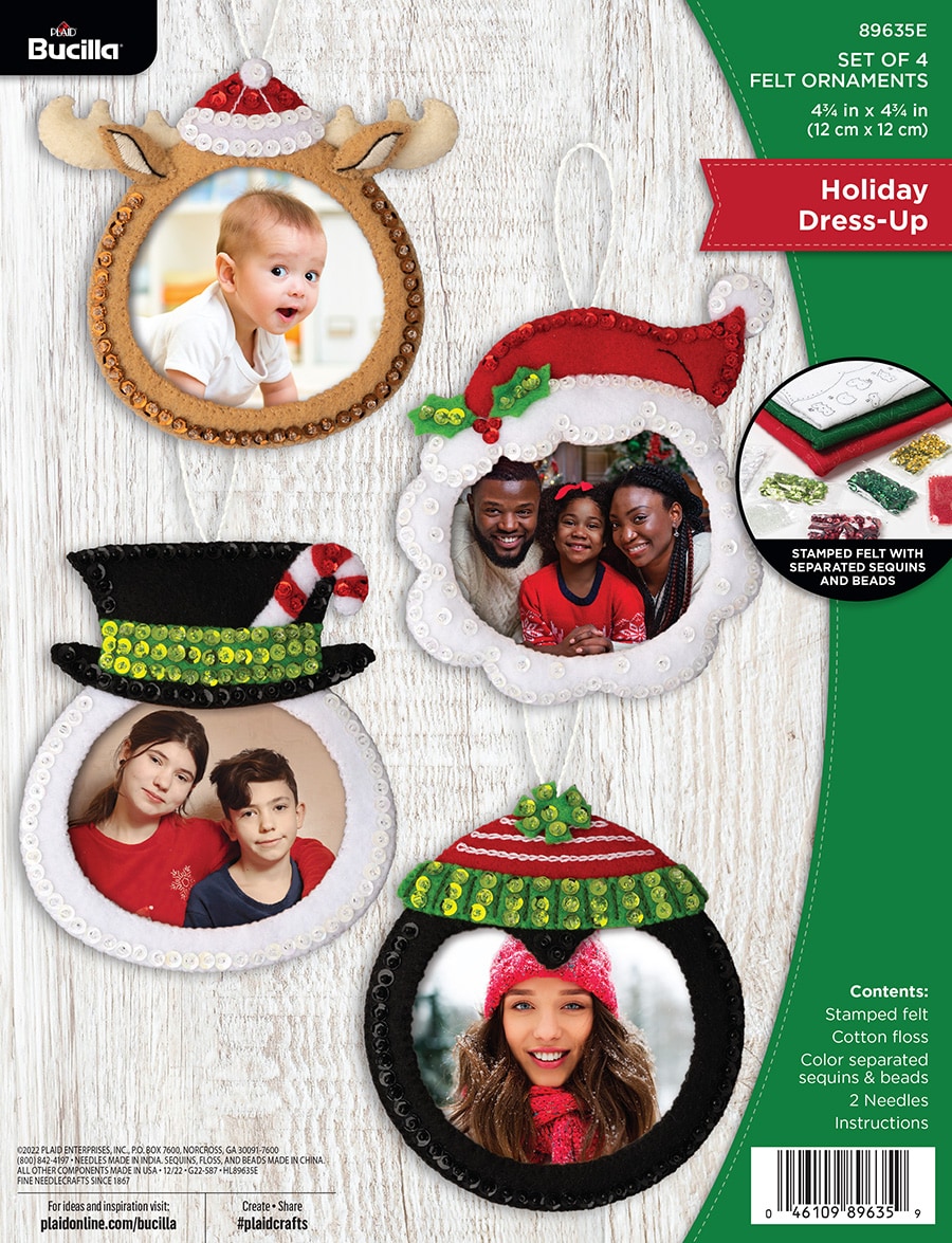 Shop Plaid Bucilla ® Seasonal - Felt - Ornament Kits - Festive Birds -  89449E - 89449E