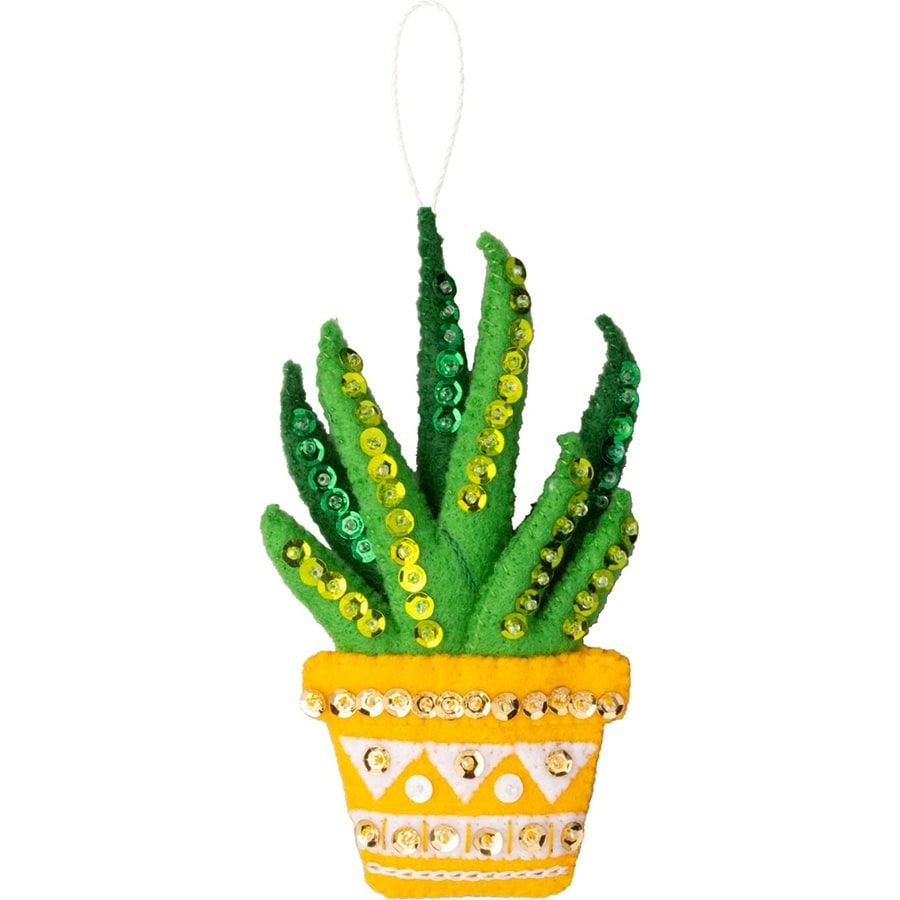 Shop Plaid Bucilla ® Seasonal - Felt - Ornament Kits - Holiday Houseplants  - 89634E - 89634E