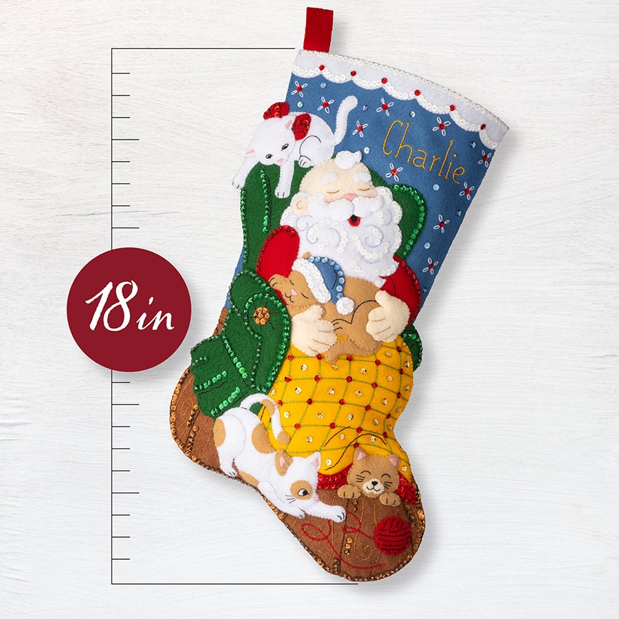 Shop Plaid Bucilla ® Seasonal - Felt - Ornament Kits - The Purr