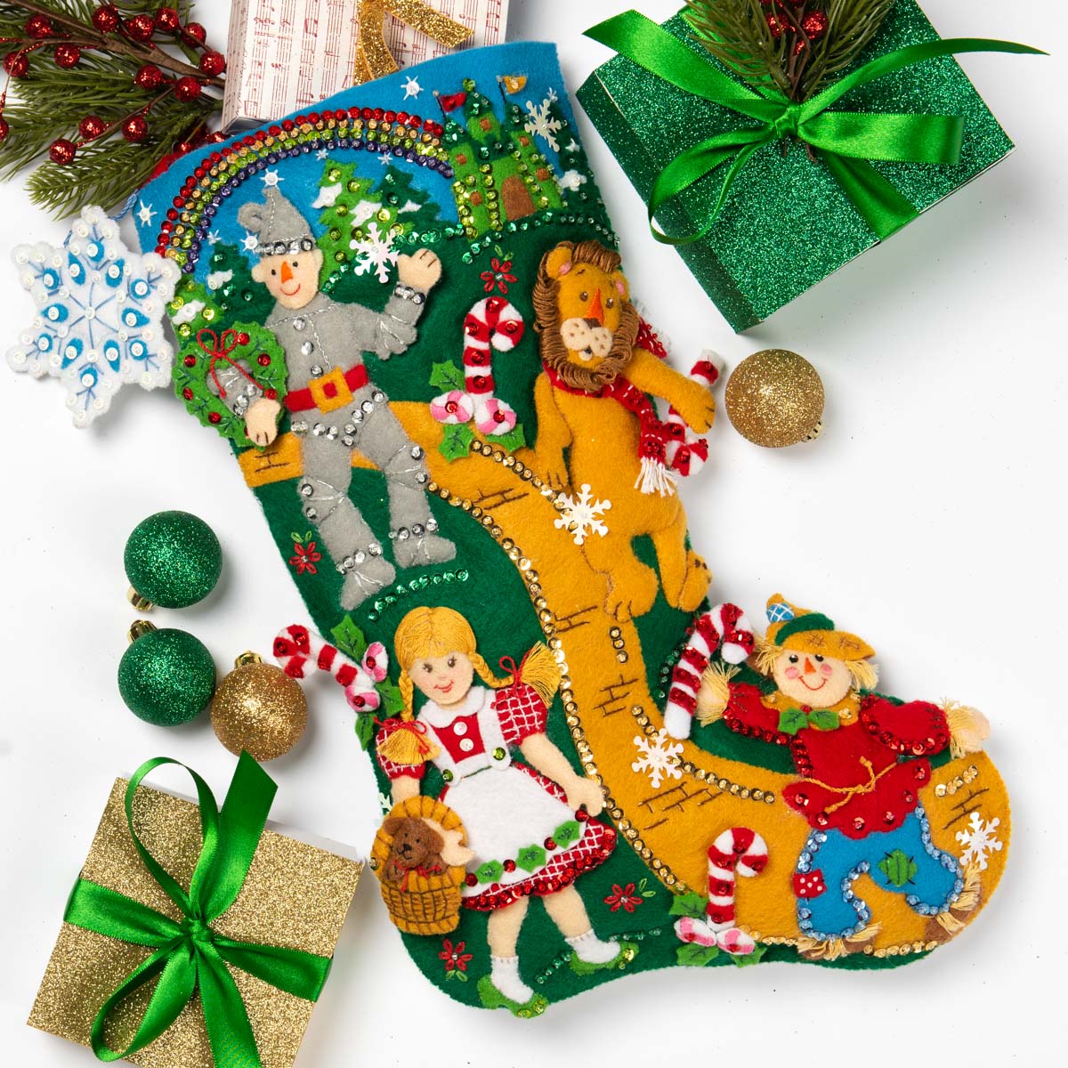 Shop Plaid Bucilla ® Seasonal Felt Stocking Kits Christmas in Oz