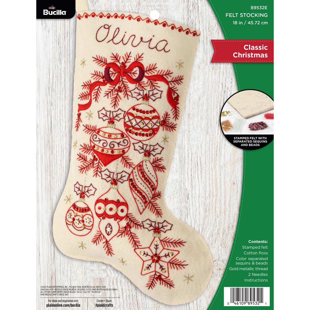 Shop Plaid Bucilla ® Seasonal - Felt - Stocking Kits - Classic