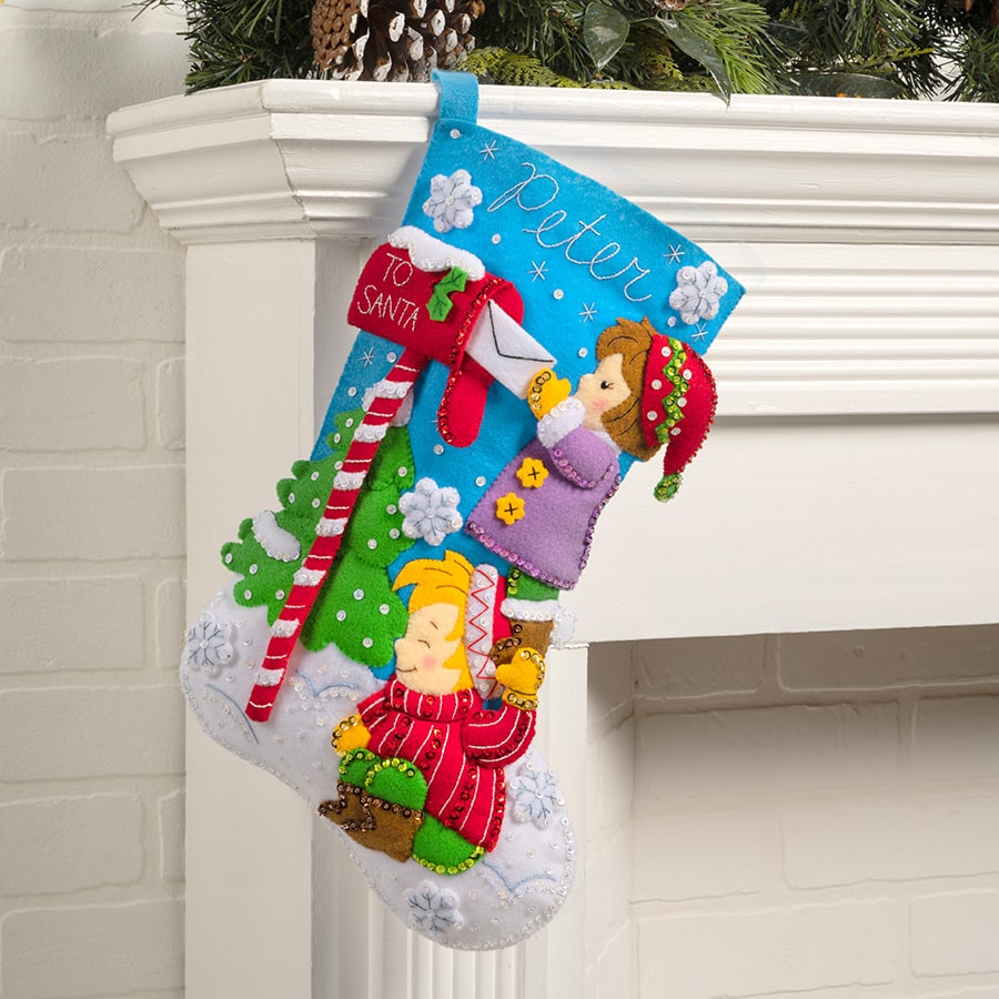 Shop Plaid Bucilla ® Seasonal - Felt - Stocking Kits - Dear Santa - 89583E  - 89583E