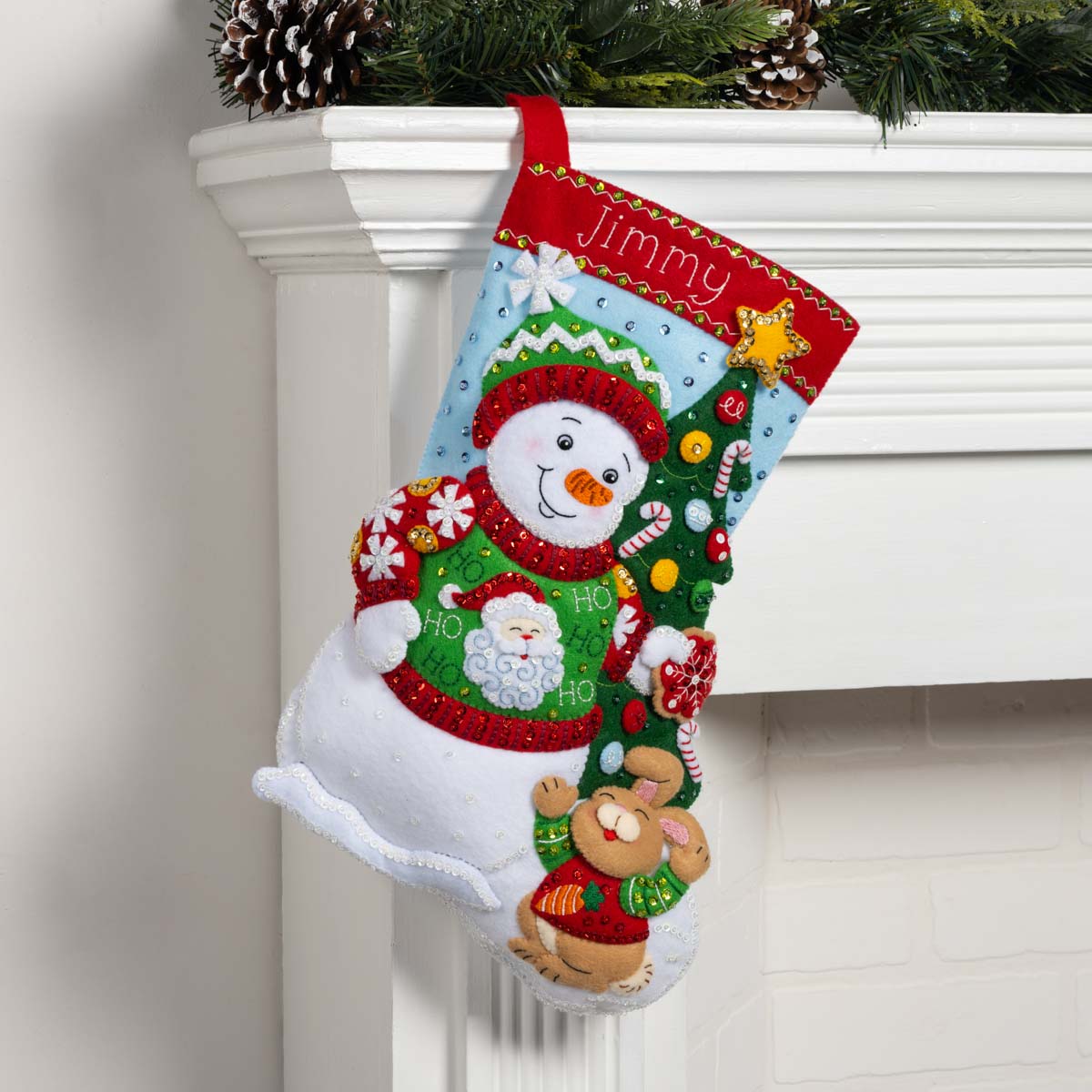 Shop Plaid Bucilla ® Seasonal - Felt - Stocking Kits - Festive Sweater ...