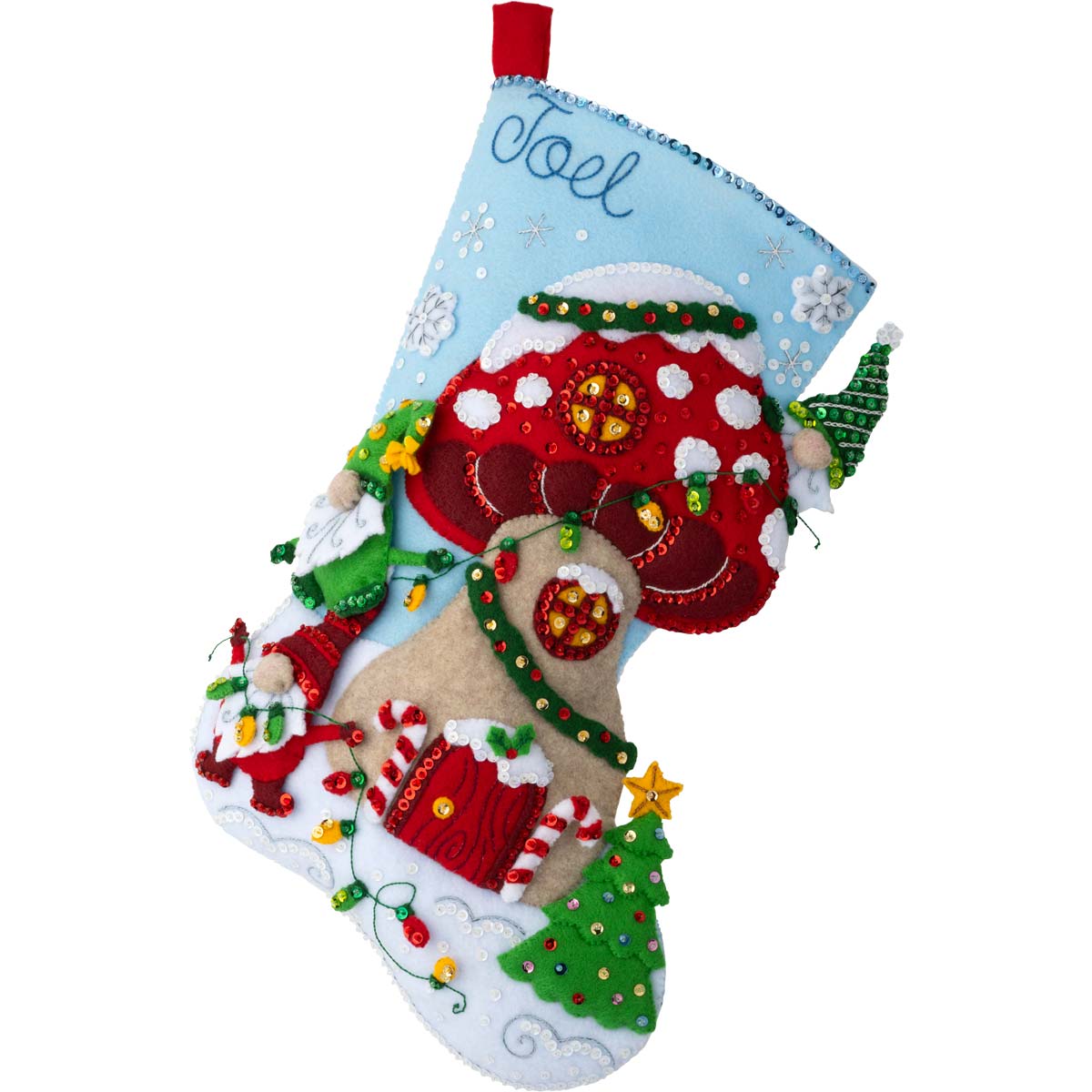 Shop Plaid Bucilla ® Seasonal - Felt - Stocking Kits - Gnome For ...
