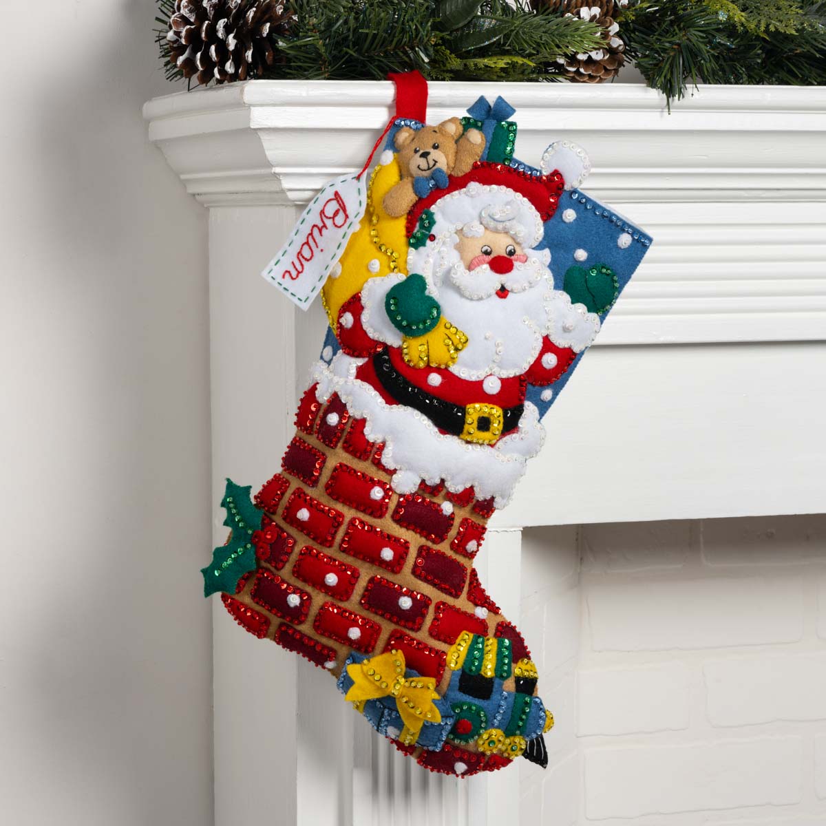 Shop Plaid Bucilla ® Seasonal - Felt - Stocking Kits - Jolly Saint