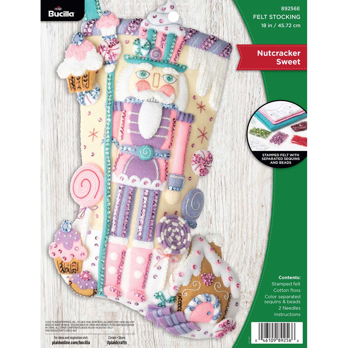 Shop Plaid Bucilla ® Seasonal - Felt - Stocking Kits - Nutcracker Sweet -  89256E - 89256E