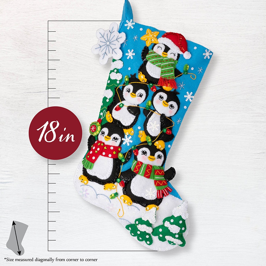 Bucilla ® Seasonal - Felt - Stocking Kits - Penguins at Play 89481E –  Creative Wholesale