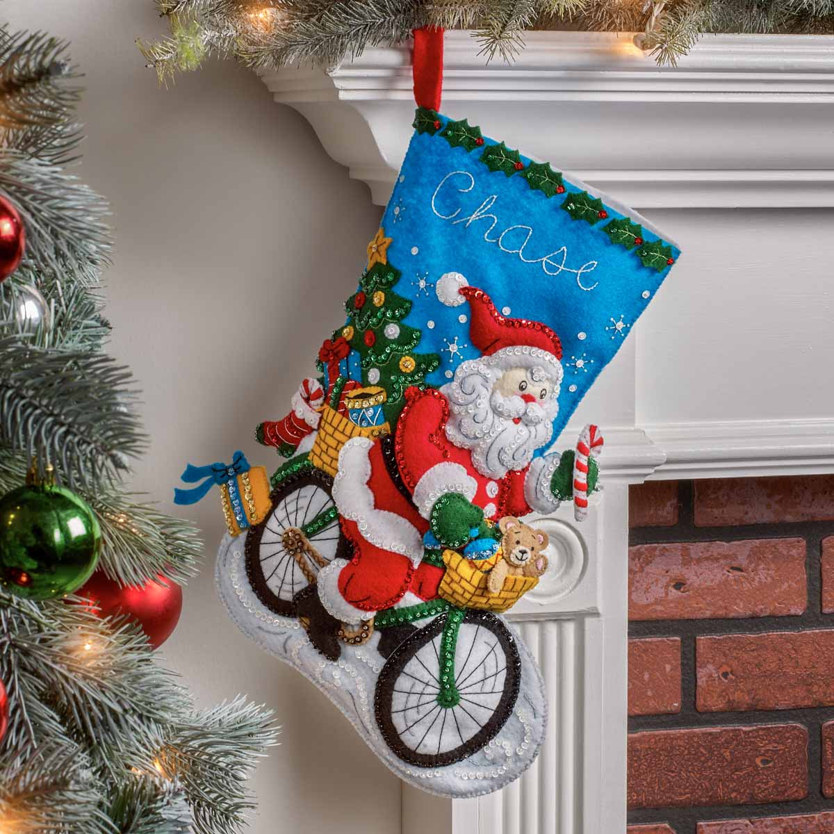 Shop Plaid Bucilla ® Seasonal - Felt - Stocking Kits - Santa