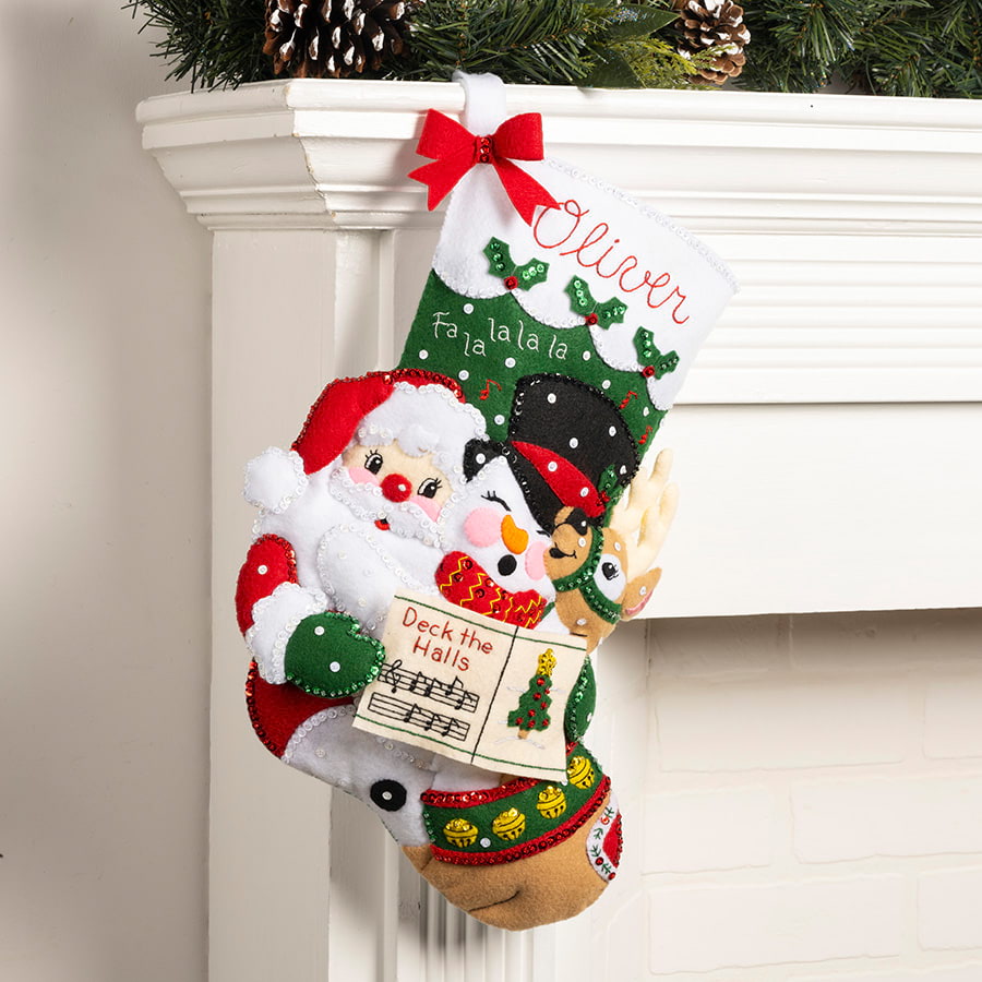 Shop Plaid Bucilla ® Seasonal - Felt - Stocking Kits - Santa