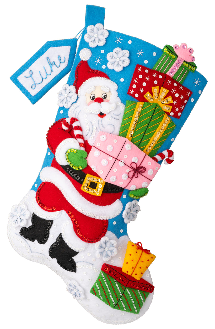 Shop Plaid Bucilla ® Seasonal - Felt - Stocking Kits - Santa's
