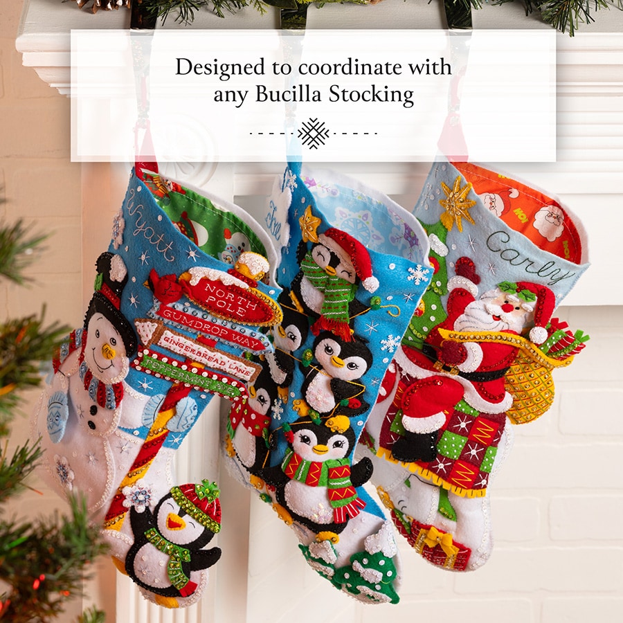 Shop Plaid Bucilla ® Seasonal - Stocking Liner - Snowflakes - 89673E -  89673E