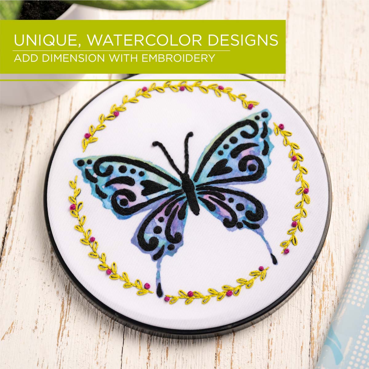 Buy Kaleido Hand Embroidery Patterns Iron On Transfers Online at
