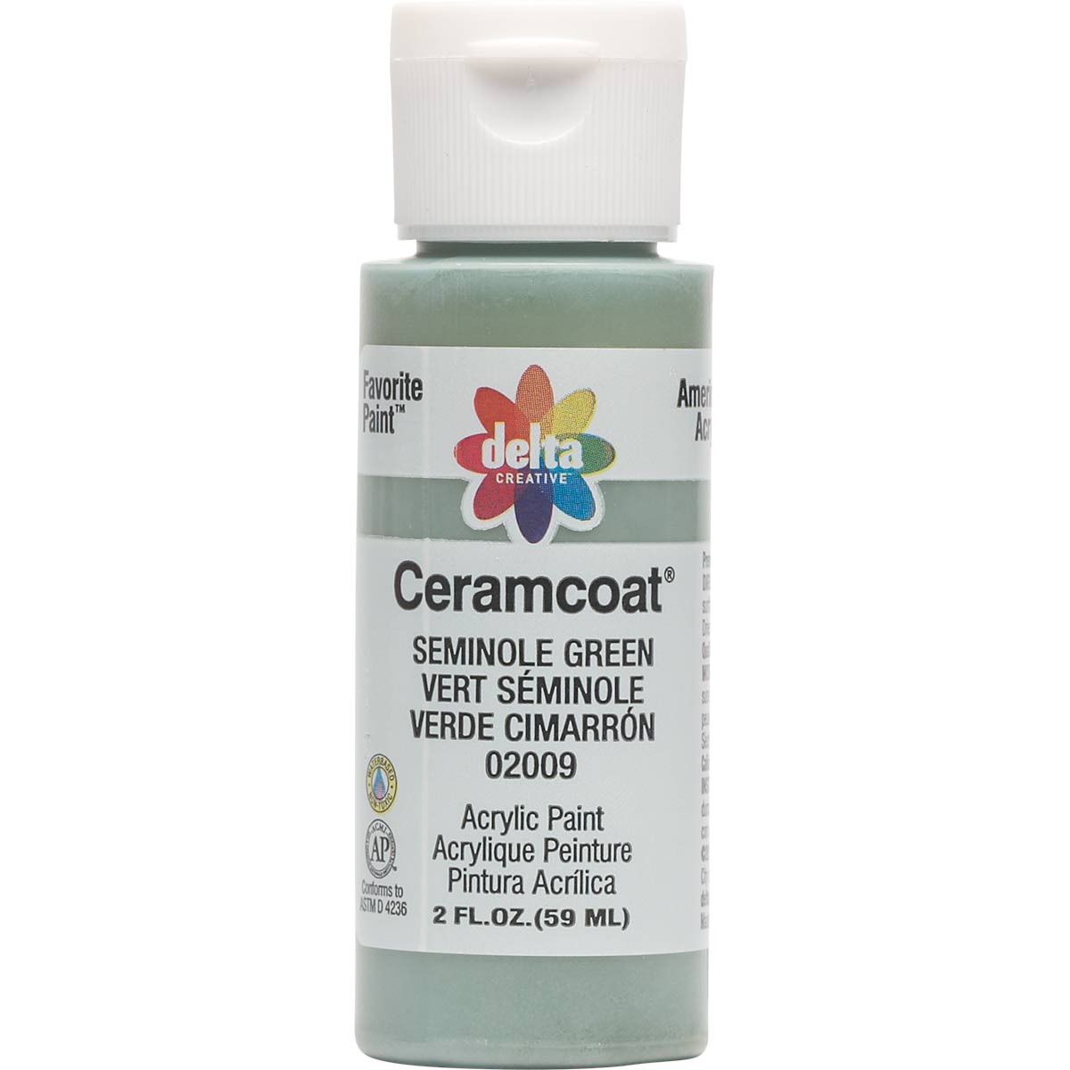 Shop Plaid Delta Ceramcoat Acrylic Paint - Seminole Green, 2 oz. - 020090202W - 020090202W | Plaid Online