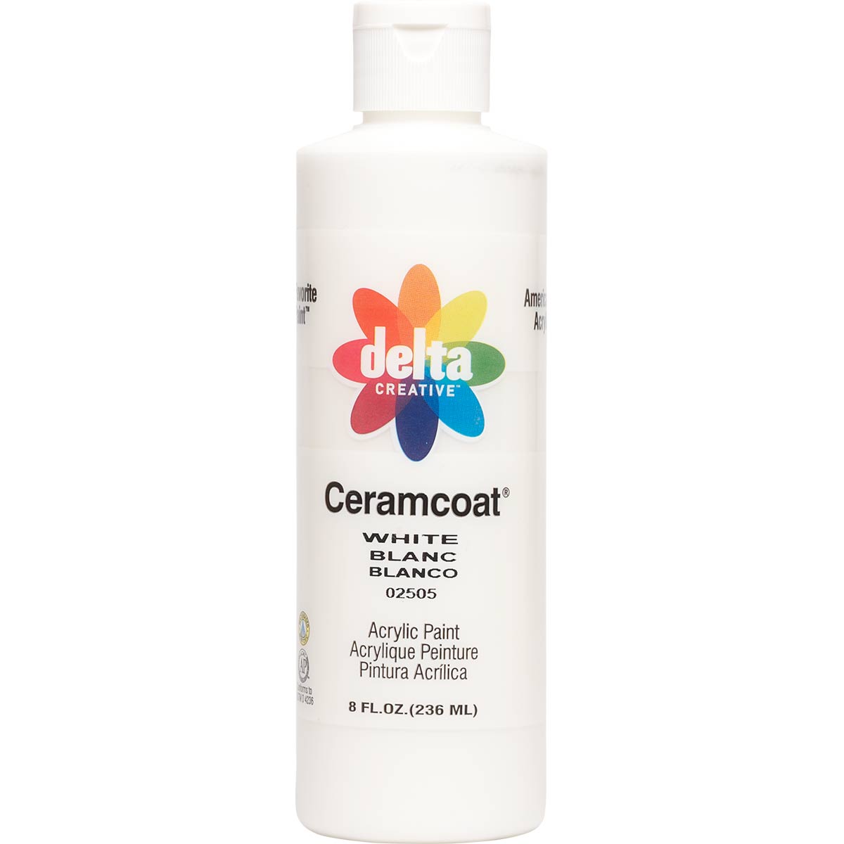 Shop Plaid Delta Ceramcoat ® Acrylic Paint - White, 8 oz. - 025050802W -  025050802W