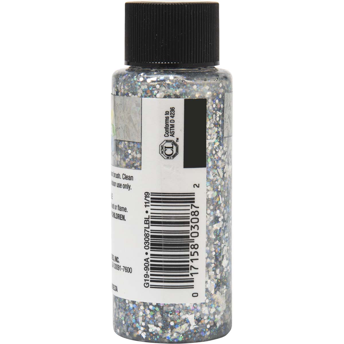 Shop Plaid Delta Ceramcoat ® Glitter Explosion™ - Silver, 2 oz. - 03087 -  03087