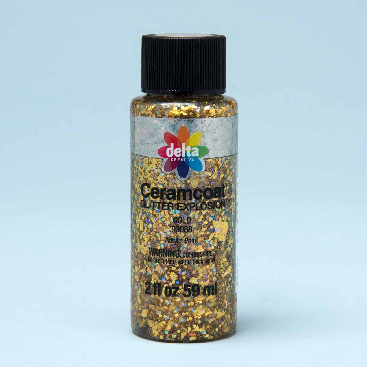 Delta Ceramcoat Glitter Explosion Acrylic Paint (2oz) - Gold
