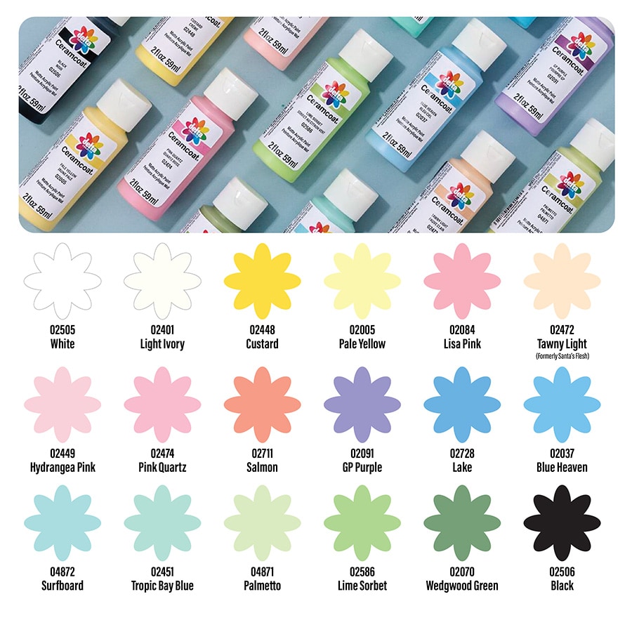 Shop Plaid Delta Ceramcoat ® Paint Sets - Pastels, 18 Colors