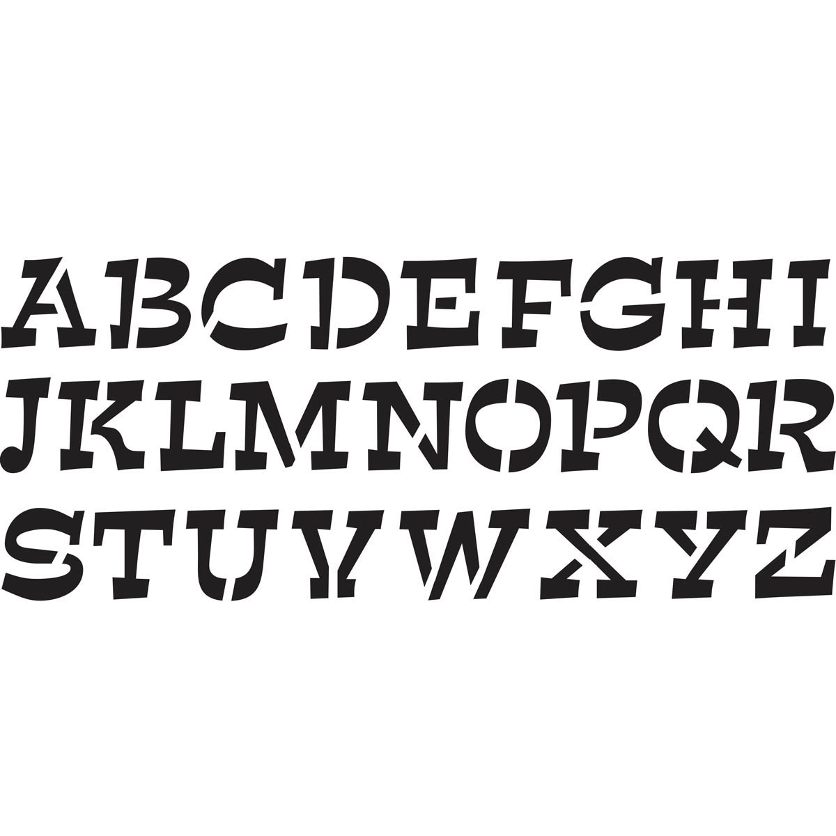 Shop Plaid Delta Stencils - Alphabet - Sidekick, 2 Inch - 956840018 ...