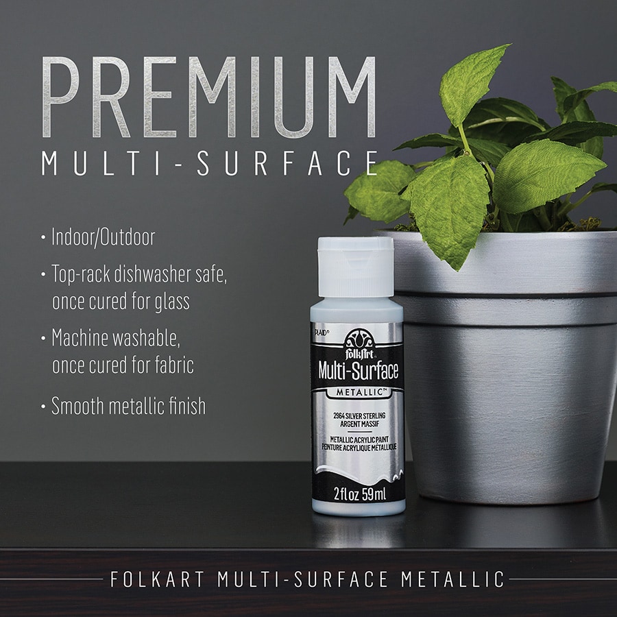 Shop Plaid FolkArt ® Best Silver Metallic Acrylic Color Kit - 96423 - 96423
