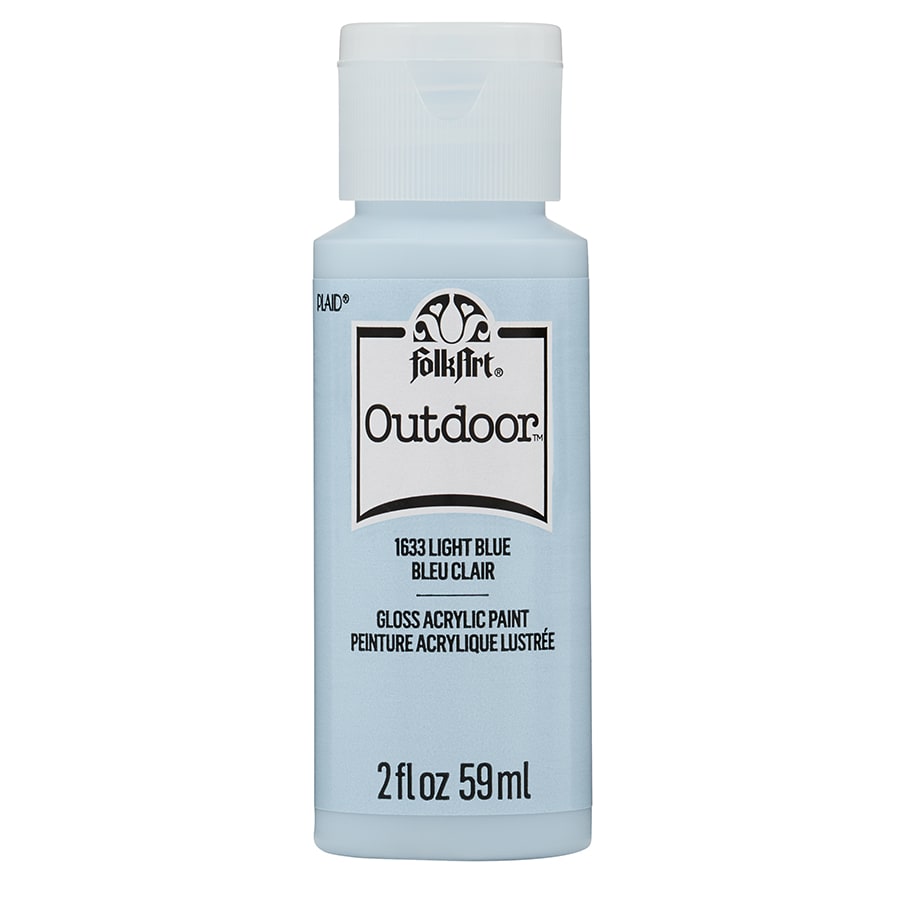 FolkArt Outdoor Acrylic Paint in Assorted Colors 2 Ounce 1633 Light Blue