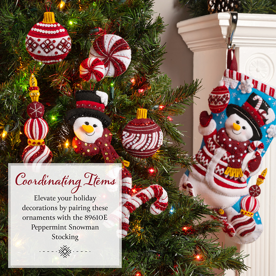 Shop Plaid Bucilla ® Seasonal - Felt - Ornament Kits - Believe in Santa -  89671E - 89671E