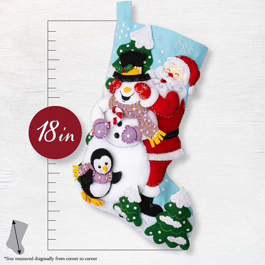 Shop Plaid Bucilla ® Seasonal - Felt - Stocking Kits - Guess Who - 89614E -  89614E