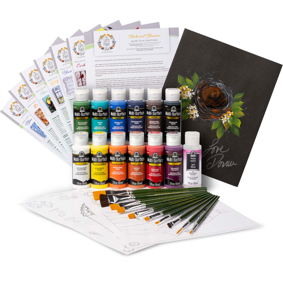 Shop Plaid FolkArt ® Let's Paint Live Kit - 99445 - 99445