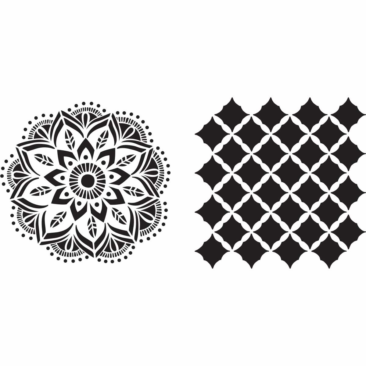 Shop Plaid Fabric Creations™ Adhesive Stencils - Mandala, 6 x 6 - 98811 -  98811